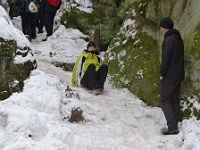 SKI 2019 Mirek 067  Takto se sjíždí dolů (Julka) - sobota, 9. února