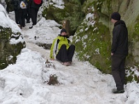 SKI 2019 Mirek 067  Takto se sjíždí dolů (Julka) - sobota, 9. února