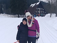 Ski 2019 July 17  Kubík a najlepšia parťáčka Ilonka.