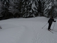 SKI 2020 Mirek 010  Po obědě vyrážíme na běžky pouze tři (Viki, Jakubko) - čtvrtek, 6. února