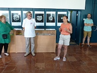 EBI 2021 Mirek 006  Na hvězdárně v Prešově nás vítá náš „kvartýrmajstr“ (Markytánka, Pavol Rapavý, paní Kolivošková) - sobota, 17. července