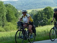 EBI 2021 Mirek 129  CykloRadka a Pavúkmistr ve stoupání za Nižným Mirošovem - úterý, 20. července