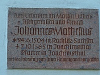 EBI 2022 Mirek 103  Farář zdejší farnosti Johannes Mathesius zemřel v Jáchymově dne 7. 10. 1565 (juliánského datování!). - úterý, 9. srpna