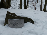 Ski 2022 Mirek 017  Místo, kde byl odebrán kámen, který je nyní v základech Národního divadla. - pátek, 25. února