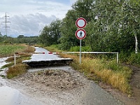 EBI 2023 Mirek 175  Nečekaná překážka na cyklostezce před Lipníkem. – středa, 26. července