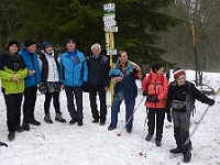 Ski 2023 Mirek 035  Dorazil i Jenda Balík se svou skupinou. - sobota, 18. února