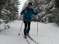 SKI 2025 Mirek 015  Musím udělat ještě snímek Evžena. - čtvrtek, 13. února