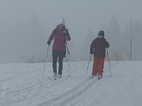 SKI 2025 Mirek 020  Stále chumelí a viditelnost také není dobrá (Ilona, Marek Dlabola). - čtvrtek, 13. února