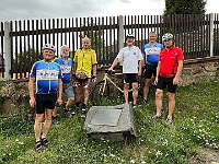 EBI 2026 Mirek 068  Památník americkým letcům se nachází i v obci Raduň (Rosťa. Honza, Víťa, Láďa, Luděk, Martin). - pondělí, 27. července
