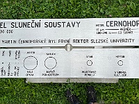 EBI 2026 Mirek 078  Panel ukazující velikost planetky Cernohorsky. - pondělí, 27. července