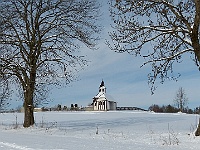 SKI 2026 Mirek 015  Tesařovská kaple navržená prof. Bartningem v Kořenově. - pátek, 20. února
