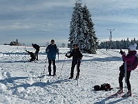 SKI 2026 Mirek 024  Ilona fotografuje neustále (Evžen, Radka, Ilona). - pátek, 20. února