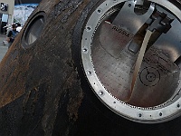 EbiCERN 2025 Mirek 149  Reálná loď Sojuz TM 19 ohořelá při průletu atmosférou při přistávání. - sobota, 17. května