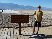 EBIZONA 2013 Mirek 060  Death Valley, Badwater Basin je 85,5 metrů pod úrovní moře – pátek, 18. října