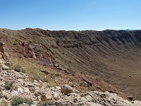 EBIZONA 2013 Mirek 111  Meteor Crater, Vyhlídkové plošiny na okraji kráteru – neděle, 20. října