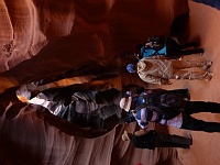 EBIZONA 2013 Mirek 264  Antelope Canyon, Cesta kaňonem se zužuje a světla ubývá – čtvrtek, 24. října