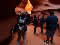 EBIZONA 2013 Mirek 281  Antelope Canyon, Při cestě zpět se míjíme s Japonci – čtvrtek, 24. října