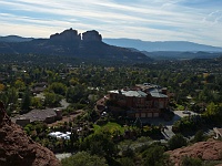 EBIZONA 2013 Mirek 351  Sedona, Pohled od Kaple sv. Kříže na Cathedral Rock - sobota, 26. října