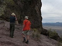 EBIZONA 2013 Mirek 402  Picacho Peak, Ze sedla vidíme poprvé Kitt Peak – Hejtman a Zeměkolár - pondělí, 28. října