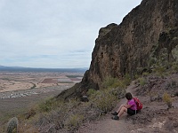 EBIZONA 2013 Mirek 406  Picacho Peak, Odpočinek na sedle - pondělí, 28. října