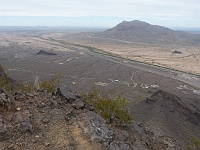 EBIZONA 2013 Mirek 408  Picacho Peak, Pohled z vrcholu - pondělí, 28. října