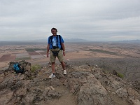 EBIZONA 2013 Mirek 409  Picacho Peak, Zbyněk na vrcholu - pondělí, 28. října