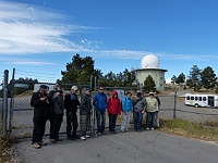 EBIZONA 2013 Mirek 418  Mt. Lemmon, Celí prokřehlí čekáme před další bránou na Vatikána - úterý, 29. října