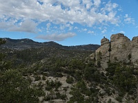 EBIZONA 2013 Mirek 445  Mt. Lemmon, Vrcholek je zastavěn stožáry vysílaček - úterý, 29. října