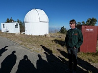 EBIZONA 2013 Mirek 475  Mt. Lemmon, Slunce je docela nízko a stíny jsou velmi ostré - středa, 30. října