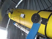 PROFIL 326  Největší dalekohled hvězdárny pana Murína v Oravské Lesné - reflektor Newton 600/3000 mm. Foto Viktor Jelínek.