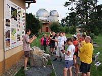 PROFIL 410  Ještě před zahájením Ebicyklu si ebicyklisté prohlédli hvězdárnu ve Valašském Meziříčí. Foto Vladimír Homola.