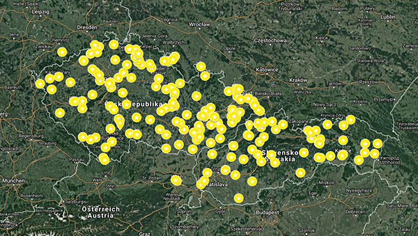 Ineraktivní Google mapa se všemi navštívenými místy (autor: Sir)